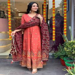 Ethnic Rust dress