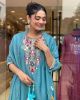embroidery Mul Chanderi dress